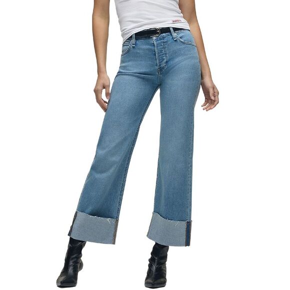 HUDSON Jeans Denim - Hudson Jeans Womens Rosie Oak Wide Leg Jean, Blue